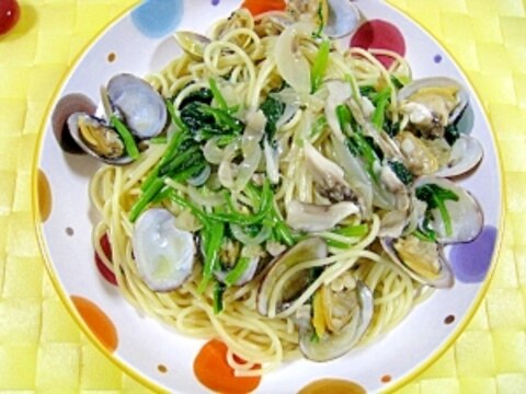 あさりとほうれん草のパスタ